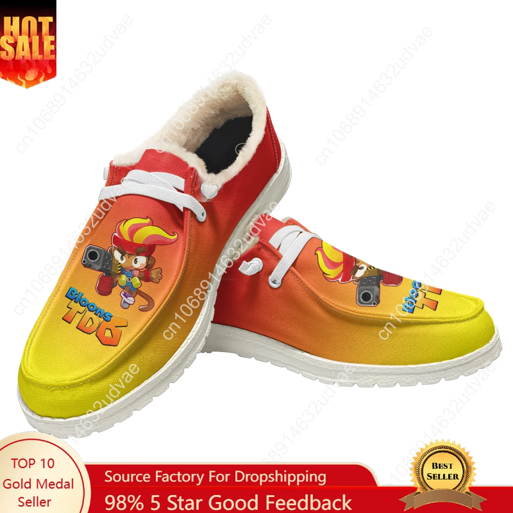 

Bloons TD6 Plush Casual Shoes Flat Shoe Men Woman Breathable Casual Outdoor Lightweight Footwear Couple Custom Made Shoe