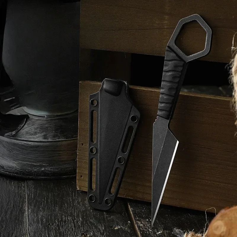 

New Neck Knife Mini Halterneck Knife EDC Kydex Sheath Portable Tactical Knife Outdoor
