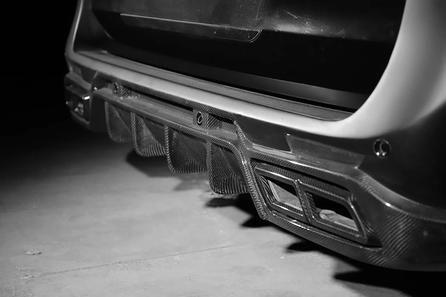 Carbon Fiber V-Class W447 Rear Car Bumper for Vito V220 V250 Van 15-19