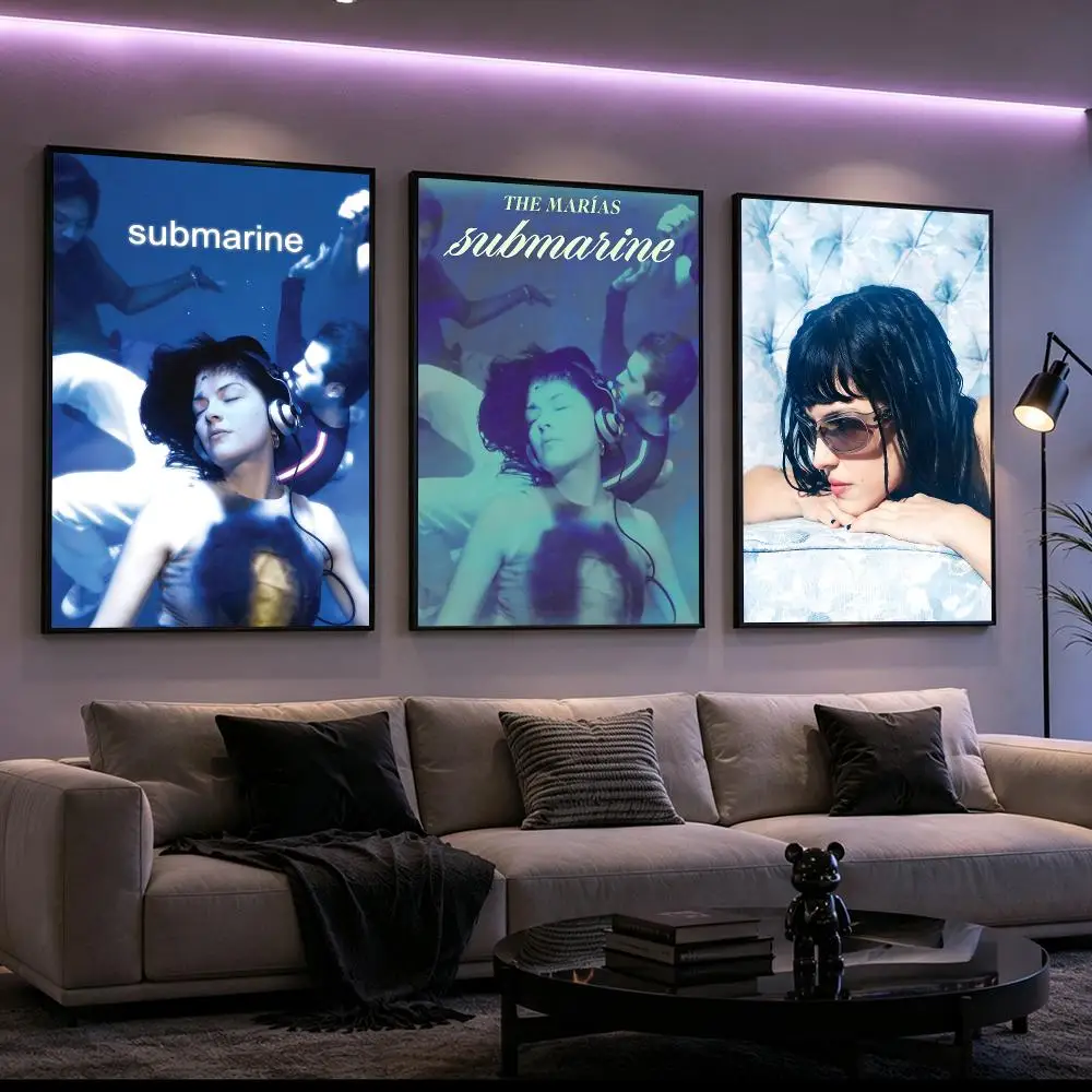Music The Marías Poster Poster HD Printing Cyberpunk Style Wall Art Home Decor For Gaming Room Living Room Bedroom Gift Idea