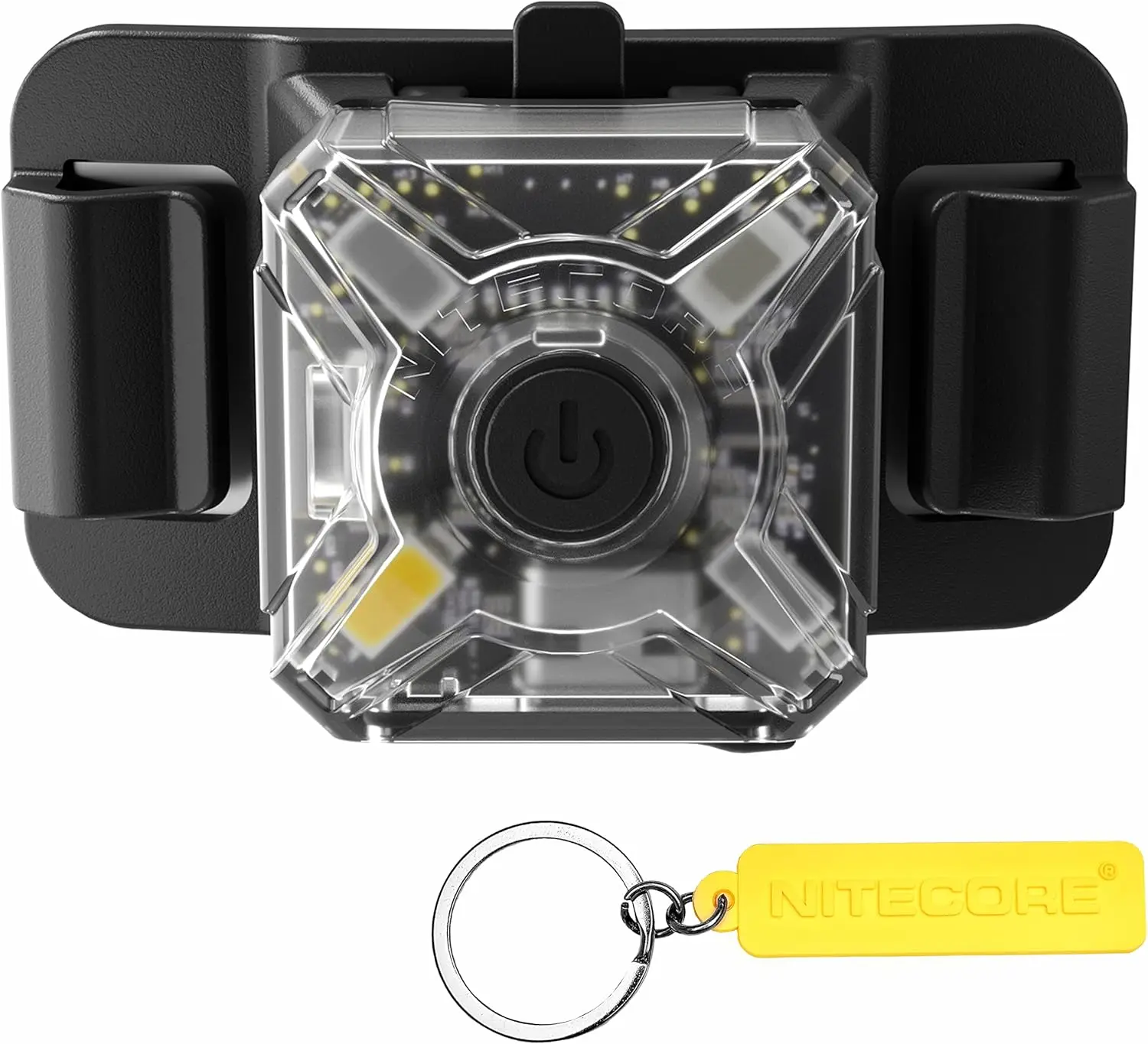 

NU06LE 4-цветный тактический налобный фонарь USB-C с перезаряжаемыми приспособлениями для направляющей ARC, магнитный, MOLLE, на липучке