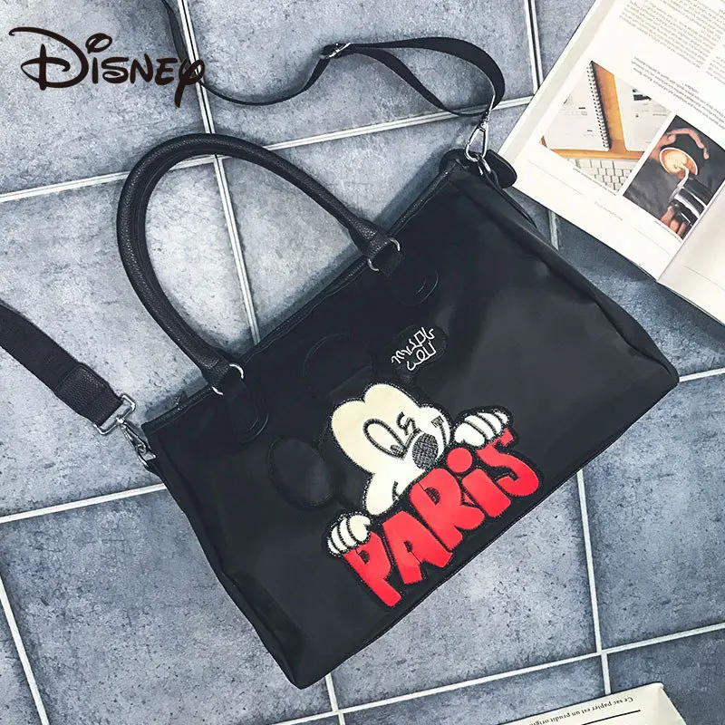 

MINISO Mickey Gym Bag Portable Yoga Sports Bag Large Capacity Luggage Bag Short Travel Bag Ladies Messenger Bag Shoulder Bag