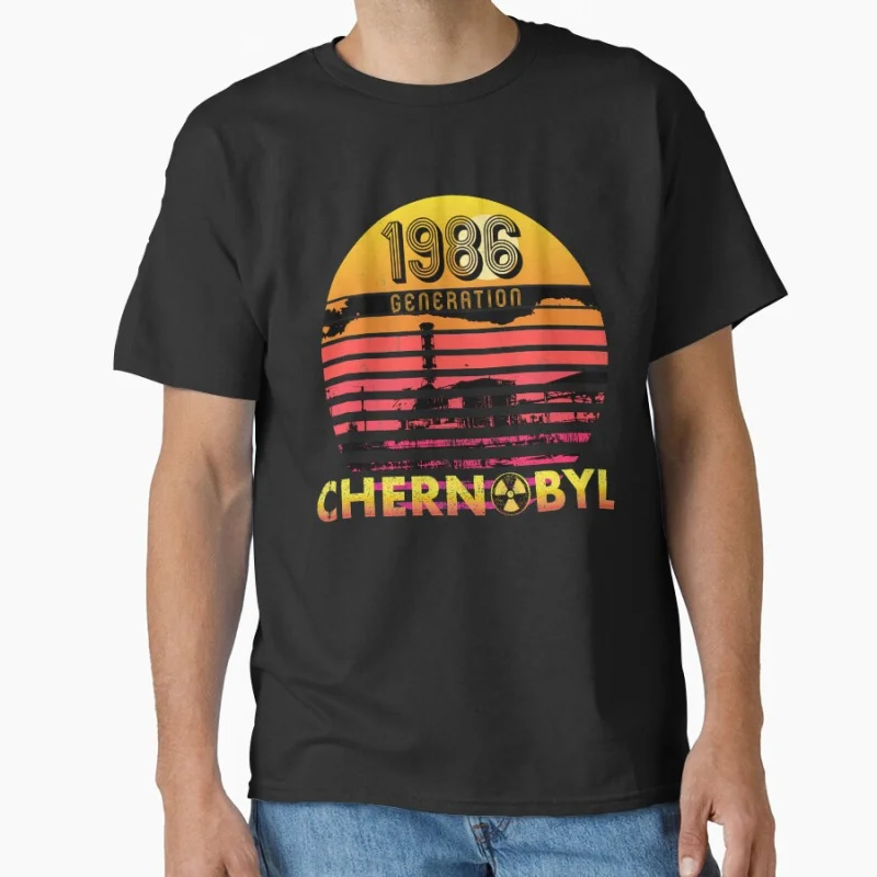 

Chernobyl 1986 Generation Disaster Nuclear Atom Explosion 3.6 Roentgen Nuclear Disaster T-shirt mens Large size Adult Tops S-6xl