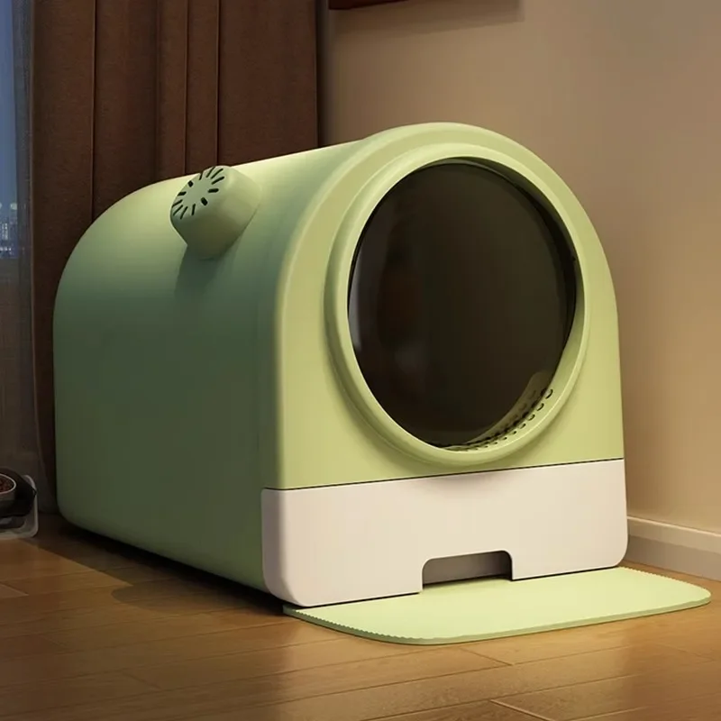 

Drawer style cat toilet, odor proof, oversized cat litter box, splash proof