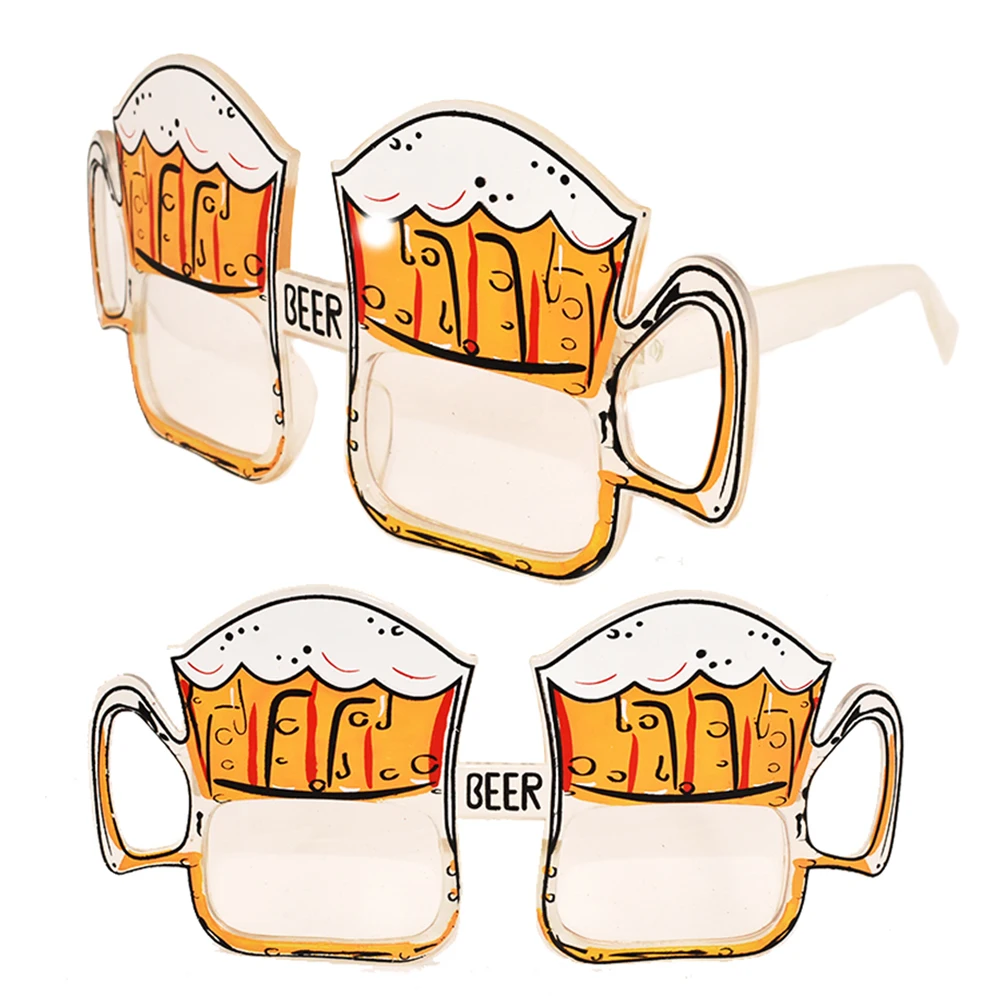 1 قطعة نظارات مضحكة نمط البيرة نظارات خفيفة الوزن لحفلة تنكرية الرقص حفلة التخرج كرنفال زي الدعامة ملحقات الحفلات #2