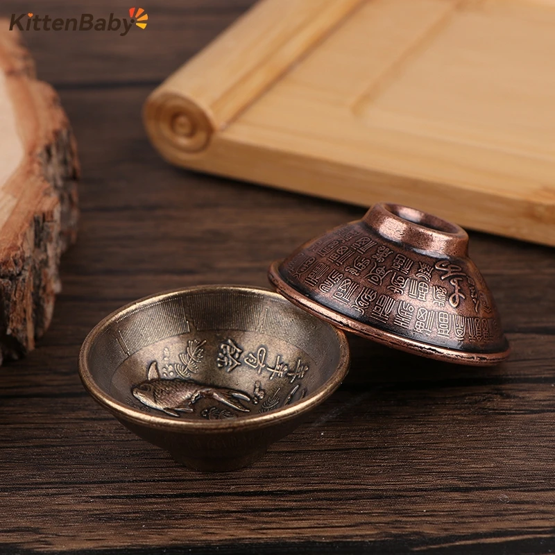 1Pcs Miniature Alloy Bowl Model Doll House Kitchen Dinning Accessory For Children Toys Bowl miniature items