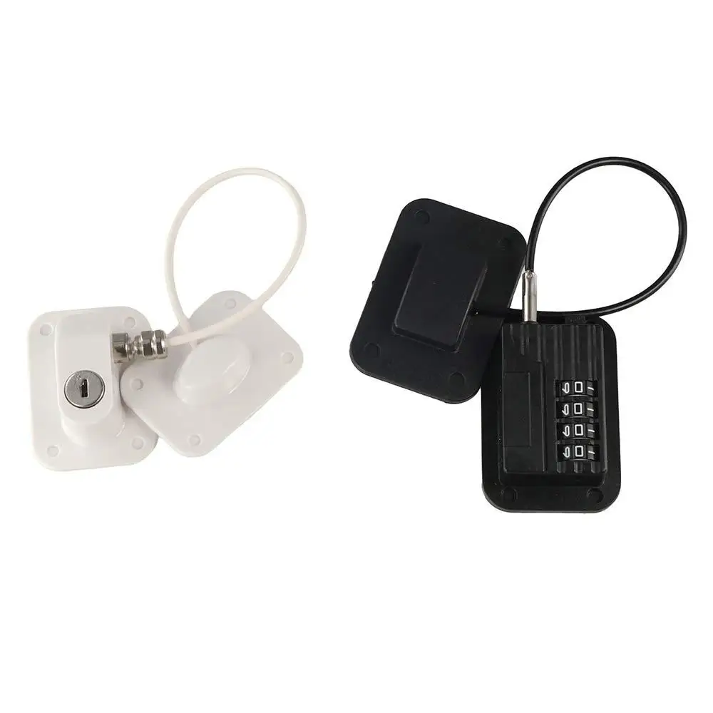 4-Wheel Punch-free Refrigerator Drawer Door Cabinet Protection-Children Code Lock Padlock Smart Lock Number Locks