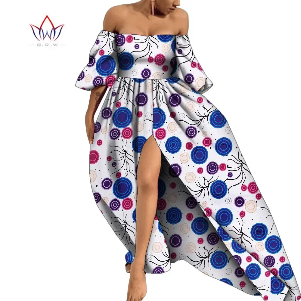 BintaRealWax African Clothing for Women Dashiki Off-Shoulder Style Dresses Plus Size 7XL Africa Traditional Clothes WY10007