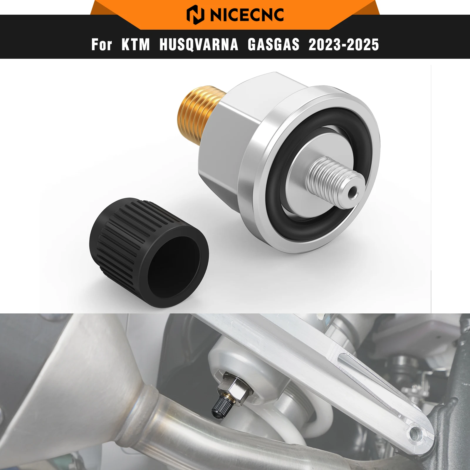 

NICECNC For KTM EXC 300 2024 WP PDS Rear Suspension Gas Valve For KTM EXC-F 350 SX 125 SXF 450 Husqvarna TE 300 GasGas EC 300