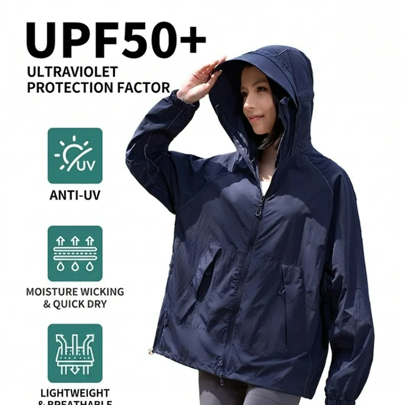 2026 Unisex Hiking Jacket Men Women Waterproof Quick Dry Camping Windbreaker Outdoor Trekking Fishing Rain Coat Anti UV Clothes