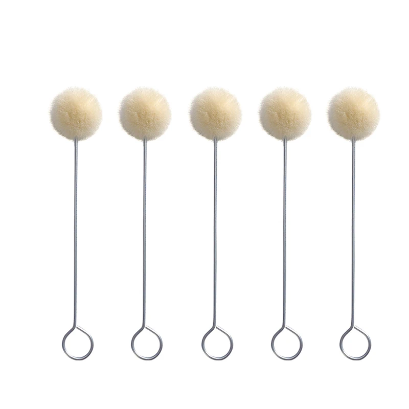 20Pcs Leather Dye Wool Daubers Ball Brush Leather Dyeing Brush  Leather Wool Balls Painting Brush DIY Leather Dyeing Applicator