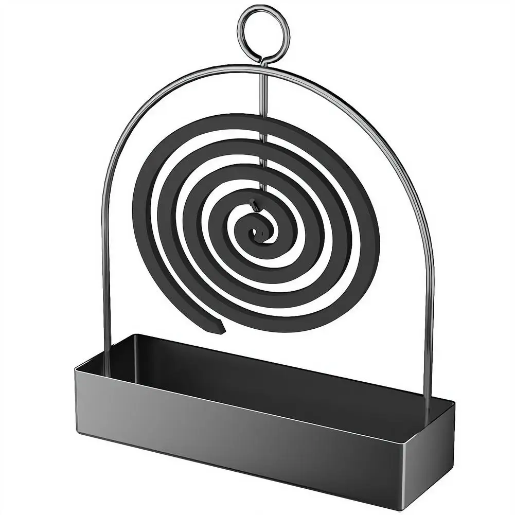 Metal Incense Coil Holder | For Mosquito & Sandalwood Incense, Indoor/Outdoor Use, Home & Camping Decor