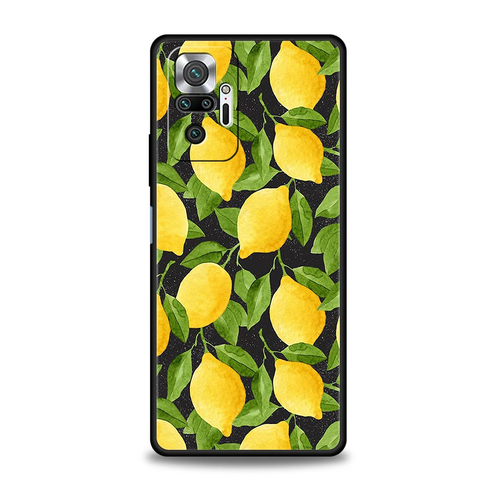 Mediterranean Lemon Phone Case Cover for Redmi Note 12 11 10 Pro Plus 8 8T 9 K50 K40 Gaming 9A 9C 9T Pro Plus Shell Capas Bags