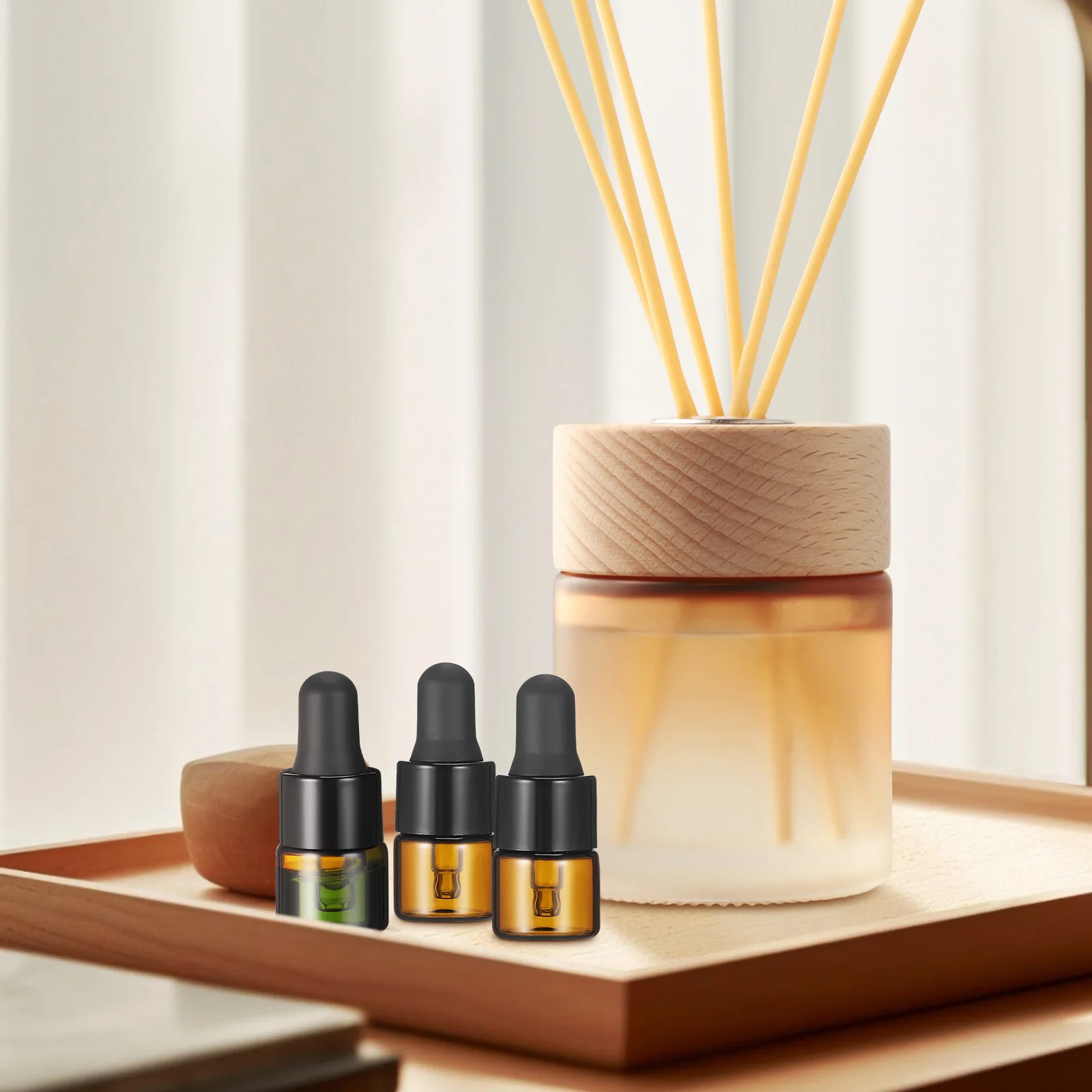 

30 Pcs Essential Oil Bottle Travel Accessories Refillable Glass Dropper Subpackaging