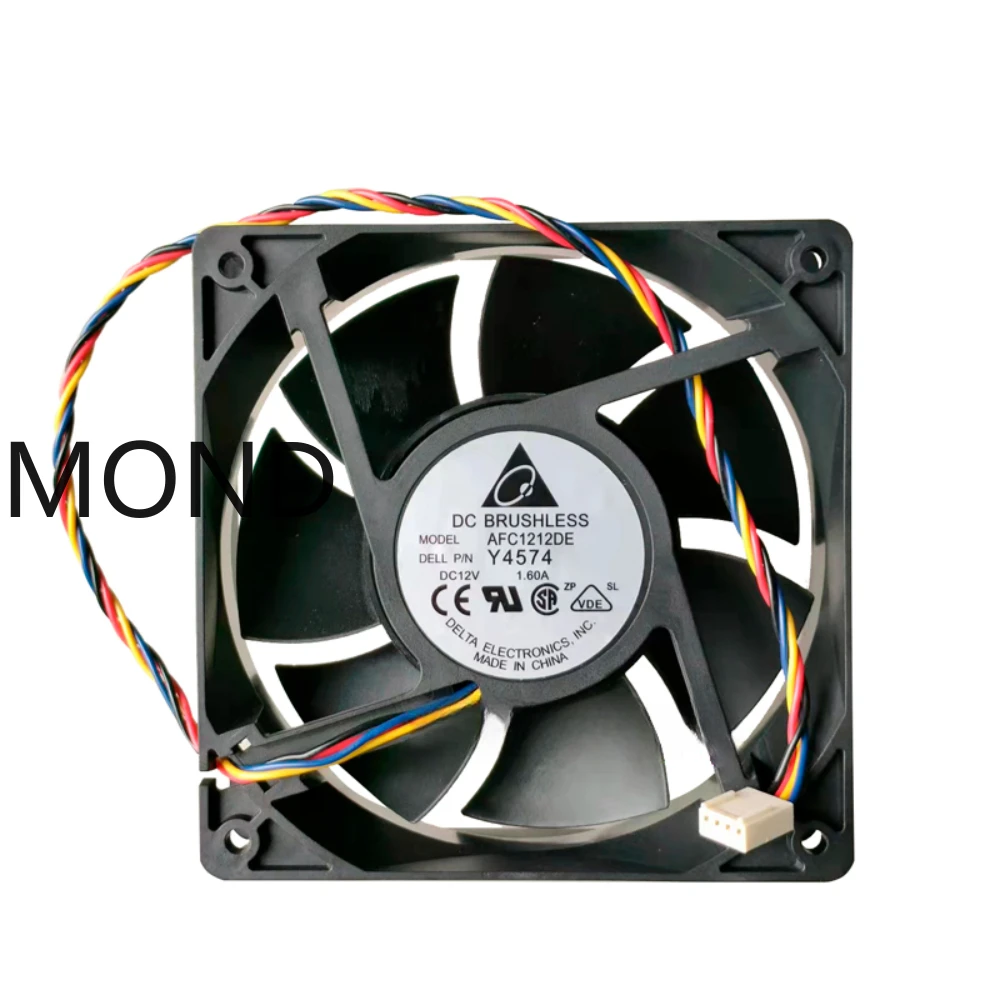 AFC1212DE 12038 12V 1.6A 12CM Cooling Fan with High Air Volume and Temperature Control PWM Fan