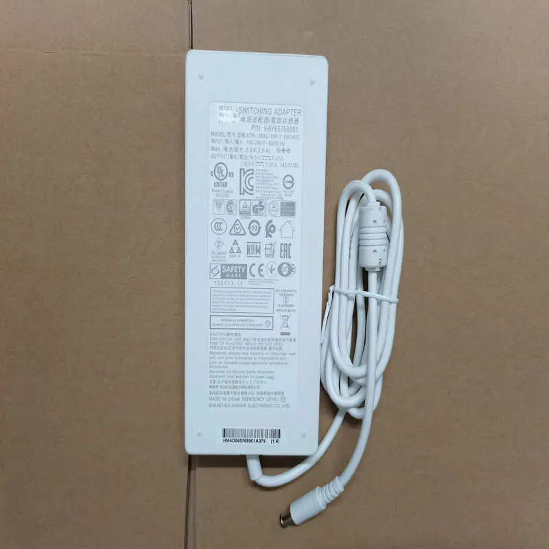 NEW OEM Slim 19V 7.37A 140W A16-140P1A AC Adapter for LG HF85LA Smart Home LED Projector Original Puryuan Charger