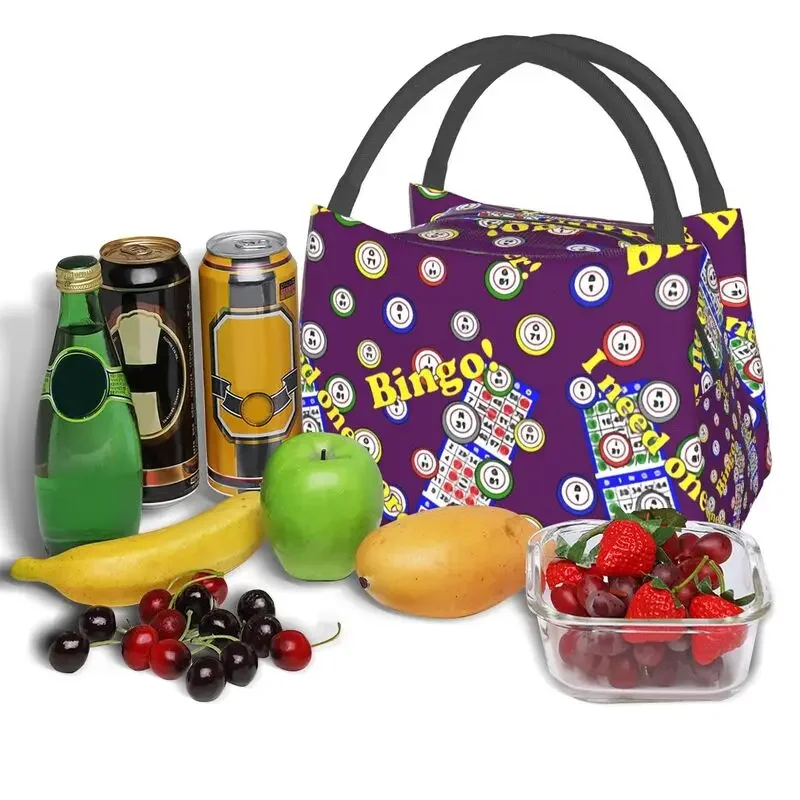 Play Bingo Game For Bingo Players Insulated Lunch Bags for Women Leakproof Thermal Cooler Lunch Box Office Picnic Travel