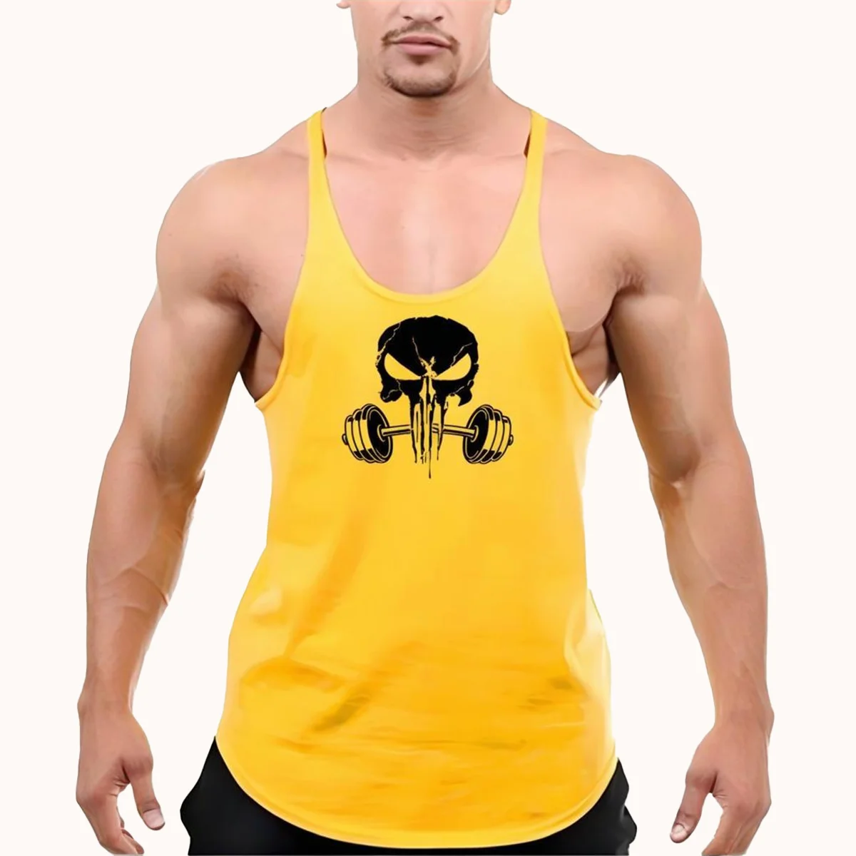 

Professional muscle shaping vest with ergonomic seams that precisely shape muscles during exercise presenting a perfect physique