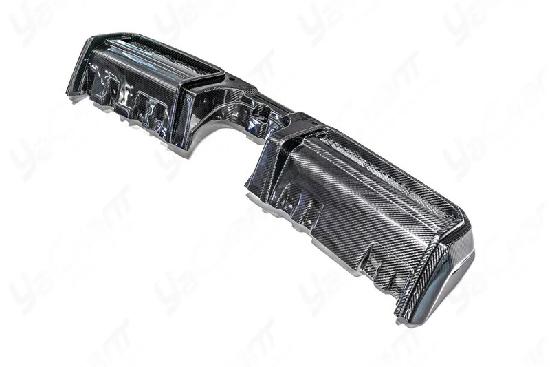 Car Accessories DCF Dry Carbon Fiber AG Style F56 Rear Diffuser w/ Backup Light Fit For 2022-2023 MINI F56 JCW Duell Rear Lip