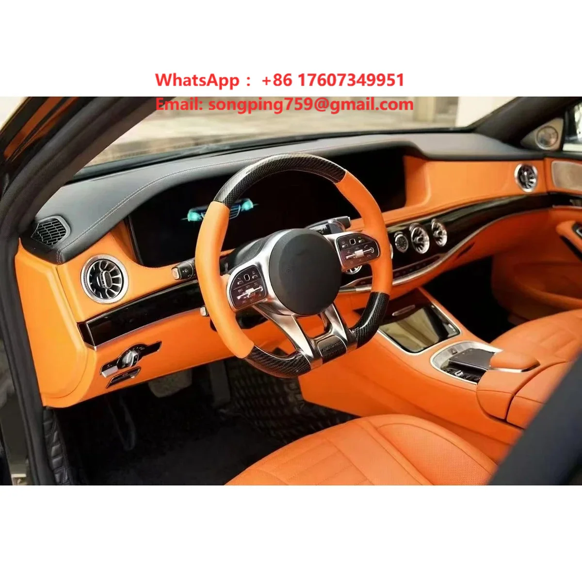 Auto Modification Interior Conversion Upgrade Kit for Mercedes Benz S W221 2005-2013 Upgrade S W222 2014-2022  Maybach Interior
