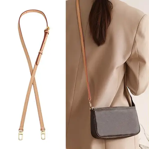 Correa de cuero para bolso de mujer, asa para bolso de hombro, correas para bolso tipo bandolera, cinturón de repuesto para accesorios de bolso LV Neverfull