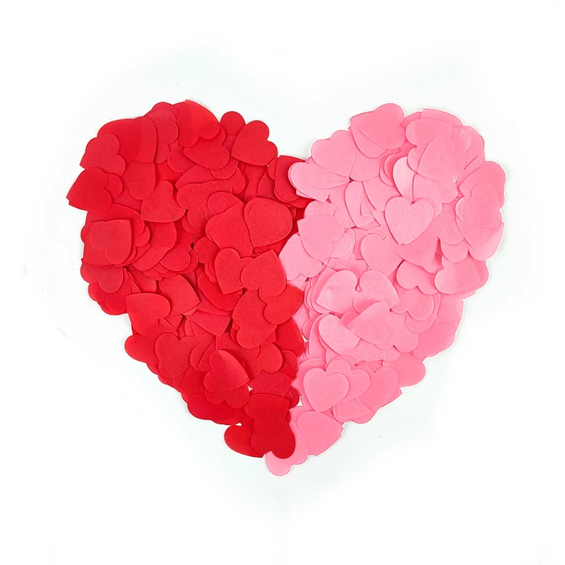 20g Red Pink Love Heart Confetti Wedding Engagement Anniversary Bridal Shower Birthday Party Sprinkle Paper Confetti Table Decor