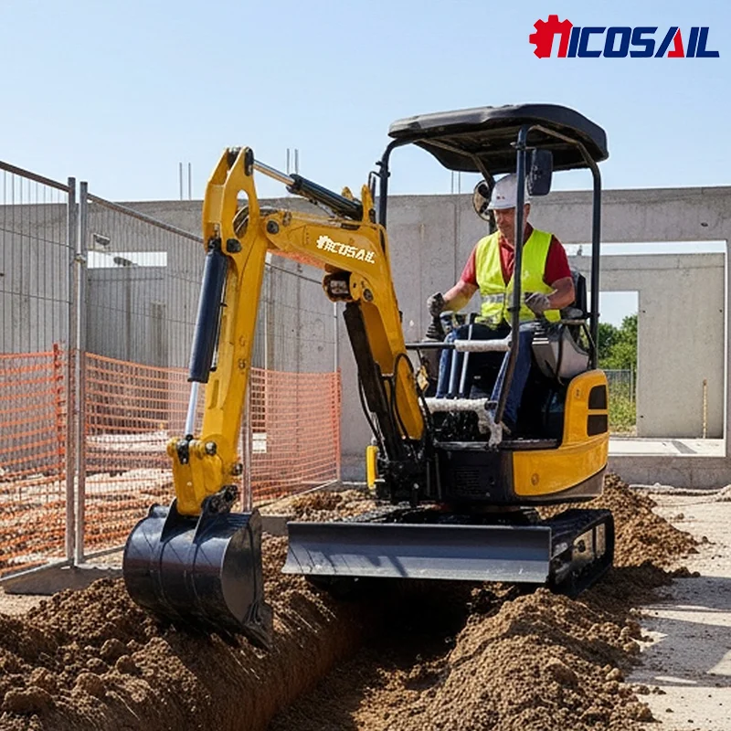 

Mini Bucket Crawler Excavator Digging 1.8 ton Hydraulic Small Micro Digger Machine 1.5ton 2 ton Mini bagger