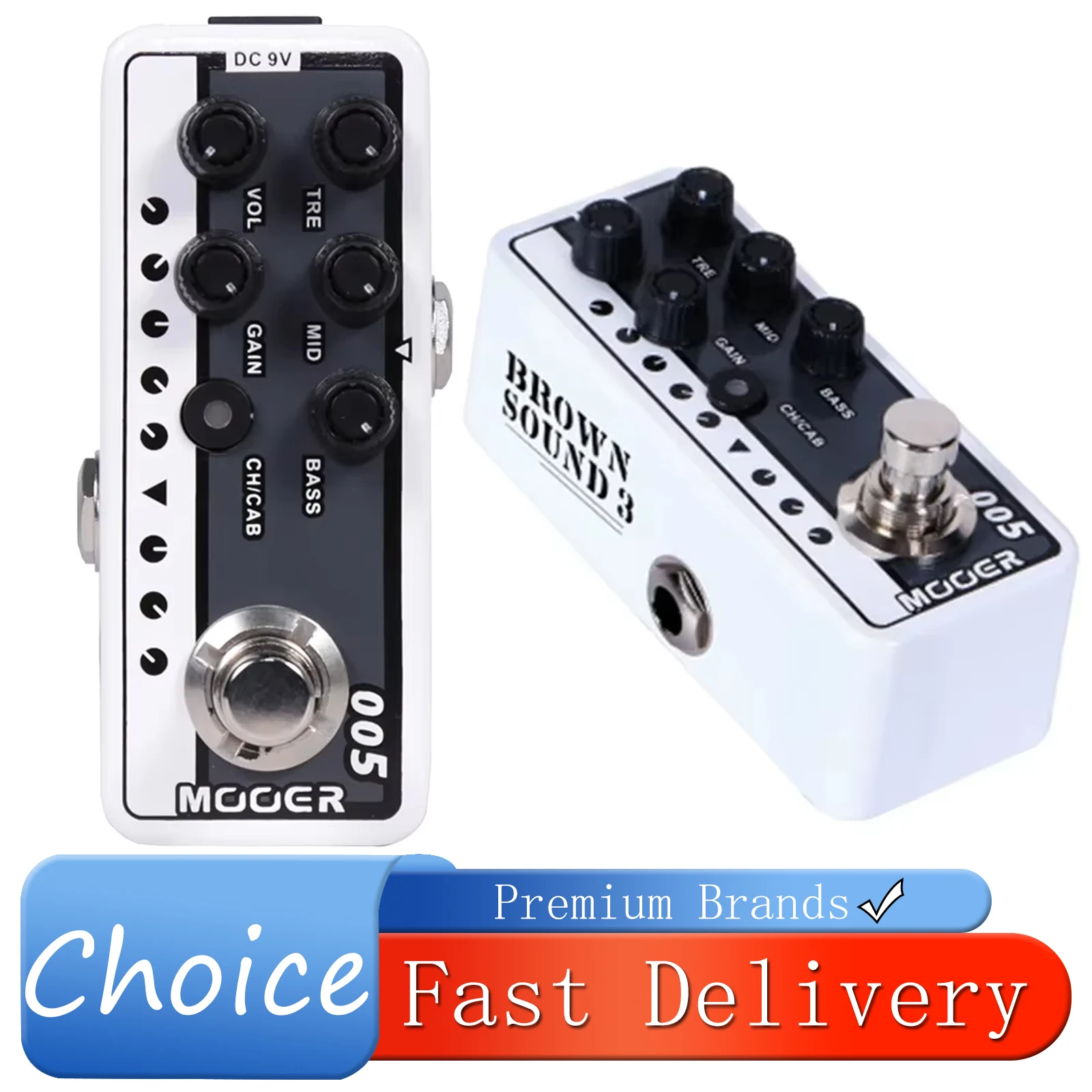 

MOOER 005 Brown Sound 3 Guitar Effect Pedal Digital Preamp Acoustic Dual Channel Preamp Preamplifier Pedal Guitar Accessories