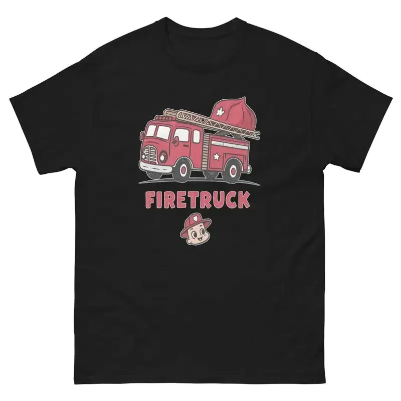 Firetruck Transportation Vehicle Illustration T Shirt