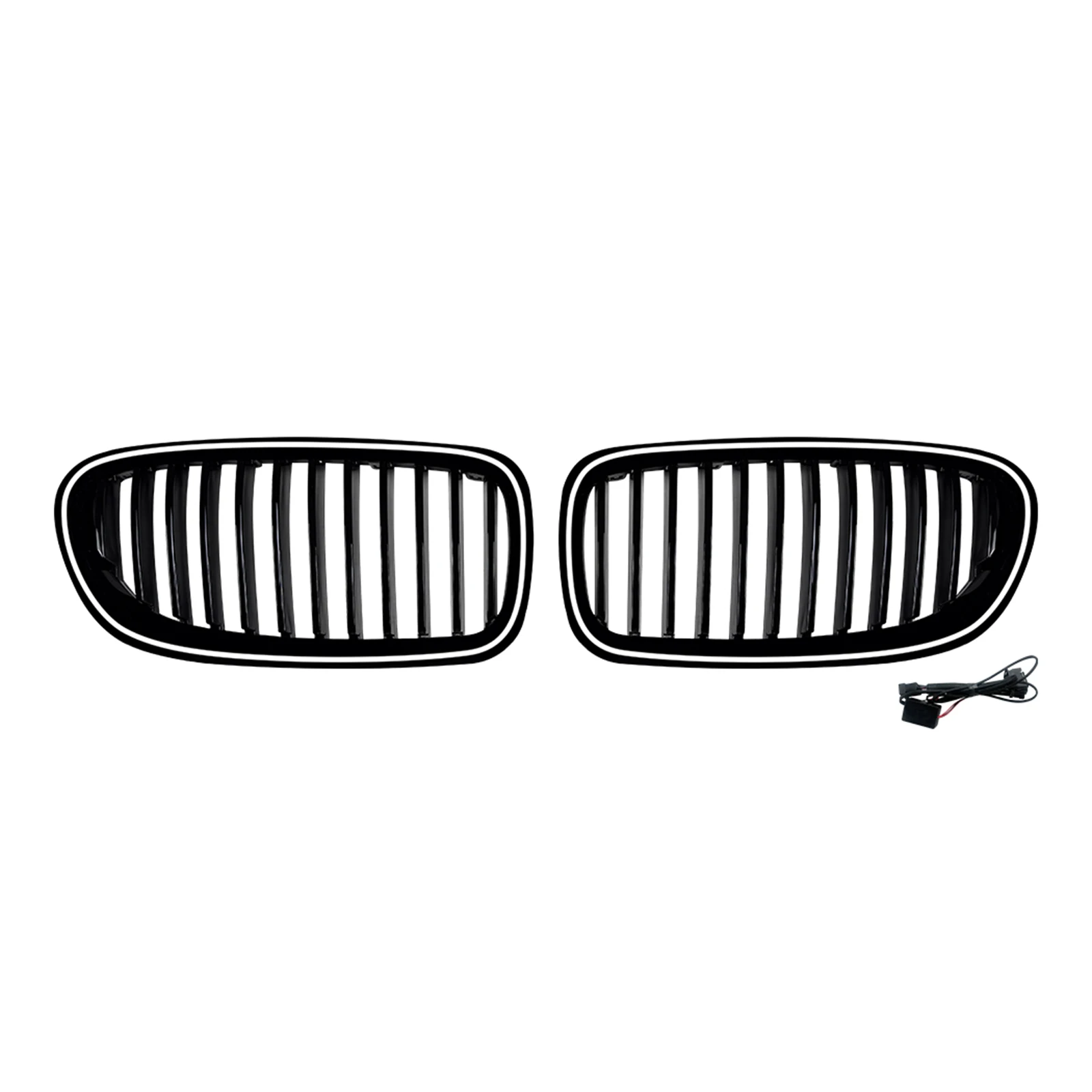 

Car Front Kidney Grille Racing Grill W/ Light For BMW 5 Series F10 F11 2011 2012 2013 2014 2015 2016 2017