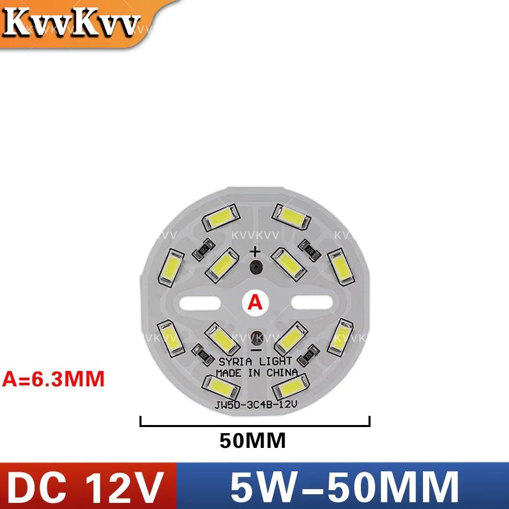 DC 12V LED Chip SMD5730 3W 5W 9W 15W 20W 30W 45W High Power Driverless Light Board Aluminum PCB for 12V Downlight Bulb Lighting