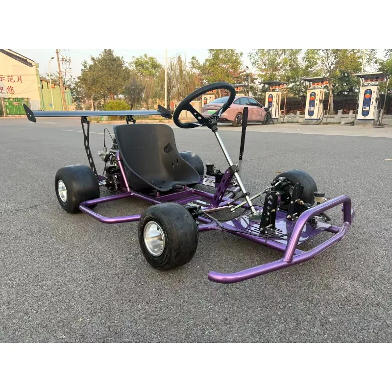 212cc Benzin-Drift-Gokart mit 4-Takt-Motor, Hydraulischen Scheibenbremsen, Stahl-Hinterachse und Rennpedalen mit Handbremse