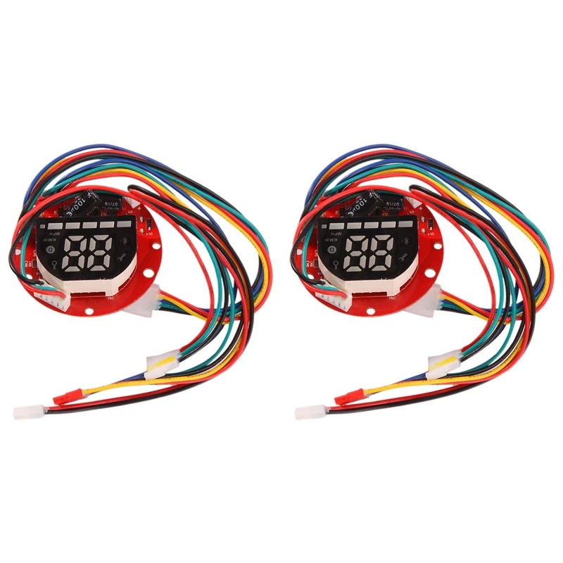 

2X Electric Scooter Motor Controller Dashboard Panel E Scooter Circuit Board For HX X7 Scooter