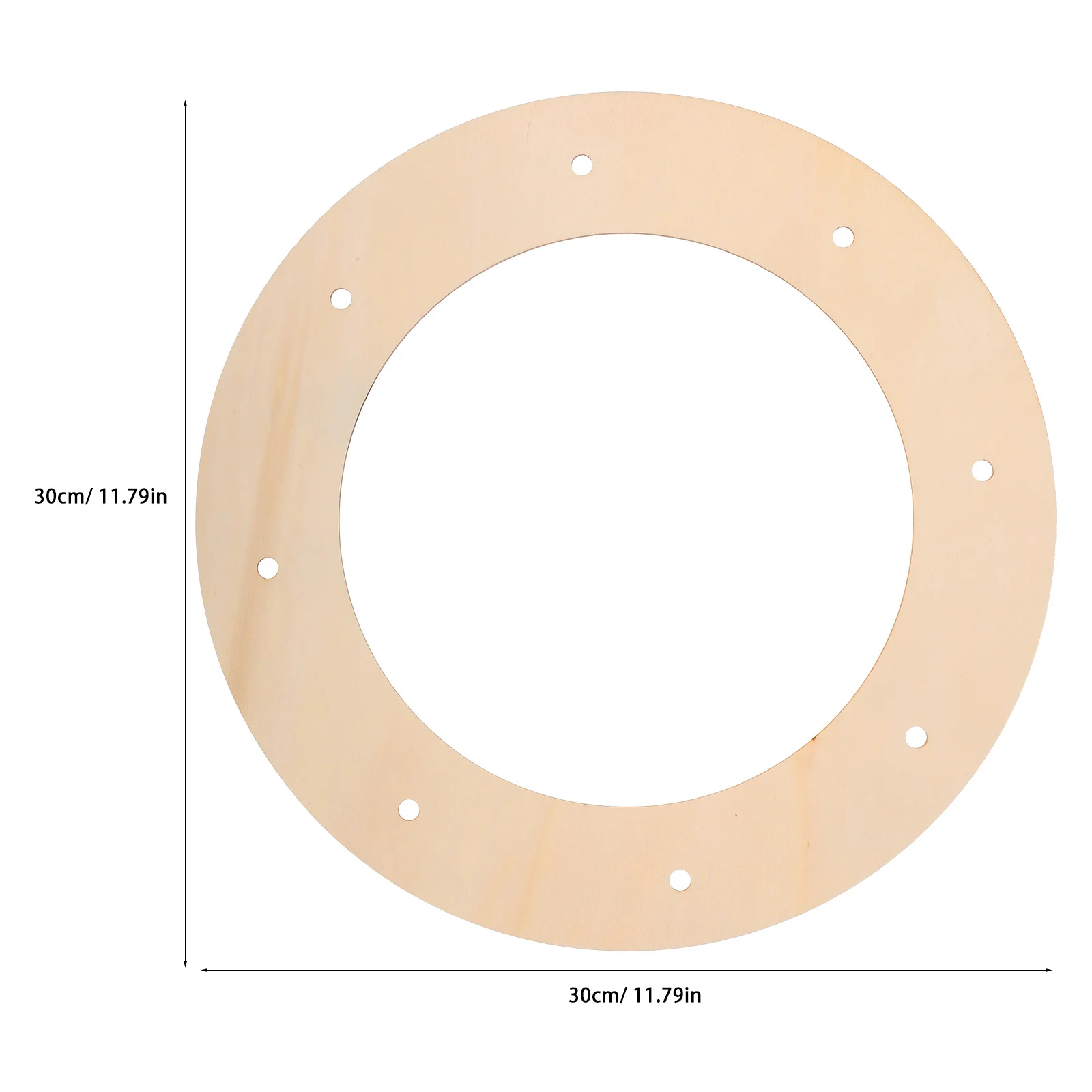 12 Pcs Inner Diameter 20cm)) Garland Round Wreath Making Frames Wooden Rings For Crafts Supplies Forms DIY Wreaths