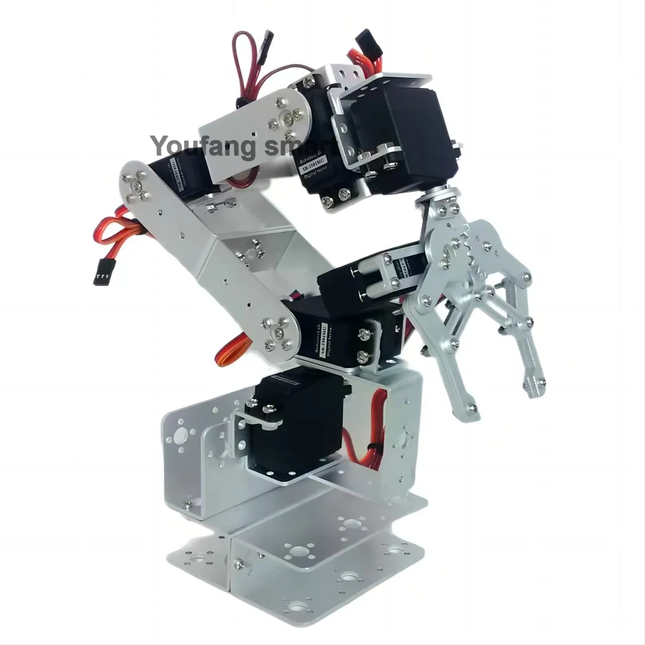 Splitter 6 dof Roboterarm Metall legierung mechanische Arm klaue mg996 für Arduino/esp32 Roboter DIY Kit programmier barer Roboter Open Source Code – Detail 5