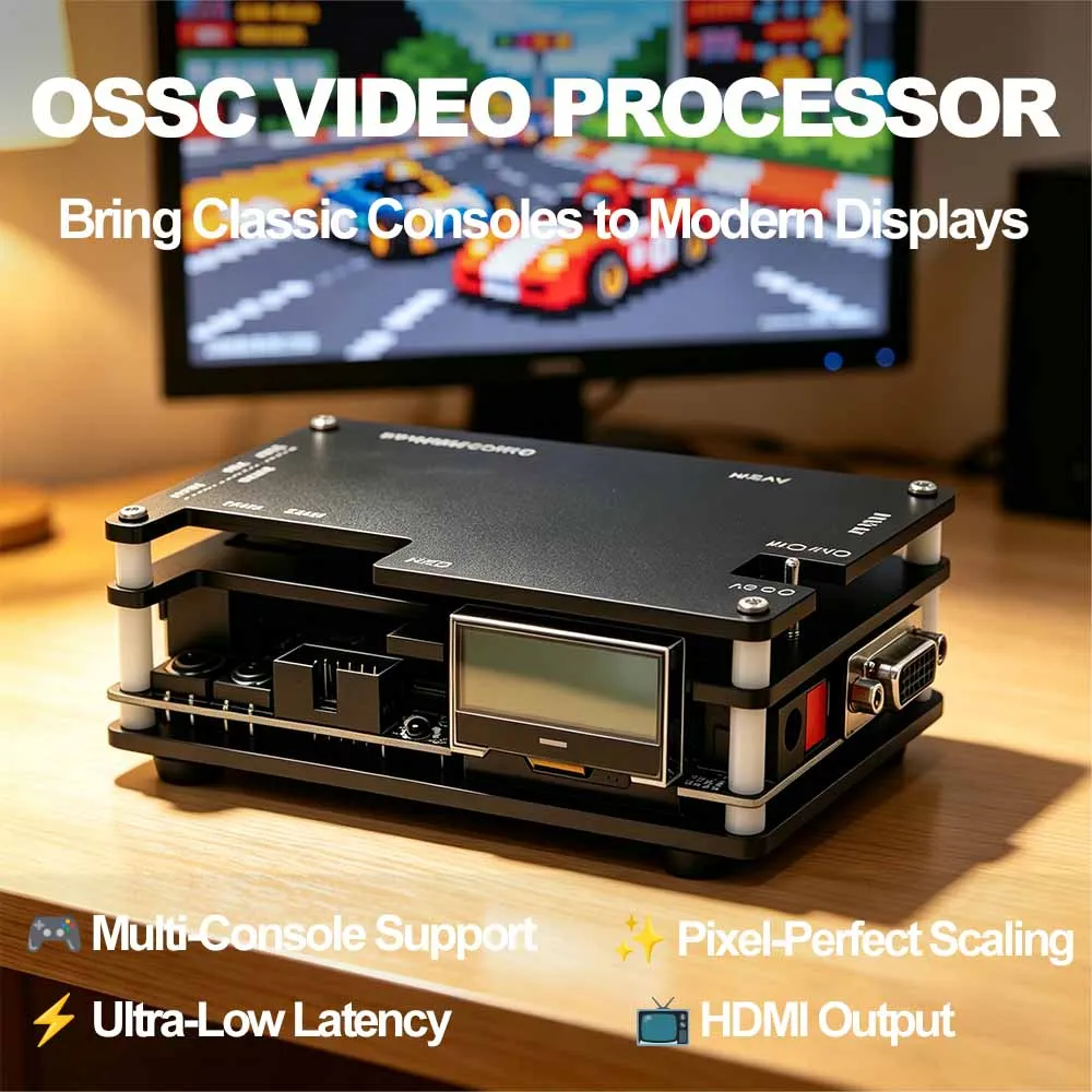 New V2.0 OSSC Open Source Scan Converter HDMI Adapter For PS2/Nintendo 64/PC Engine/SEGA Saturn Retro Game Console