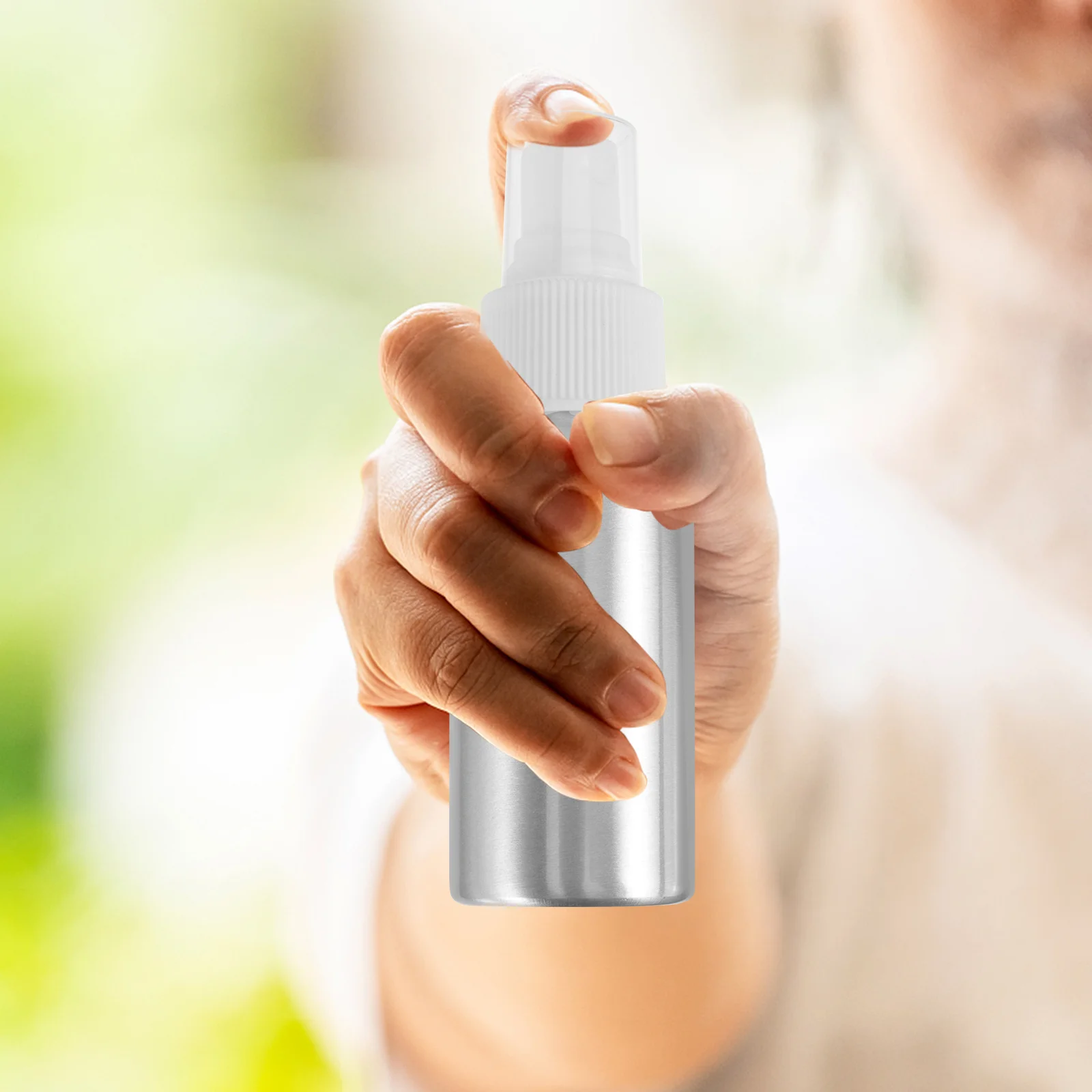 5Pcs Aluminum Spray Bottle 50ml Portable Refillable Travel Containers Compact Fine Mist Spray Empty Perfume Sprayer