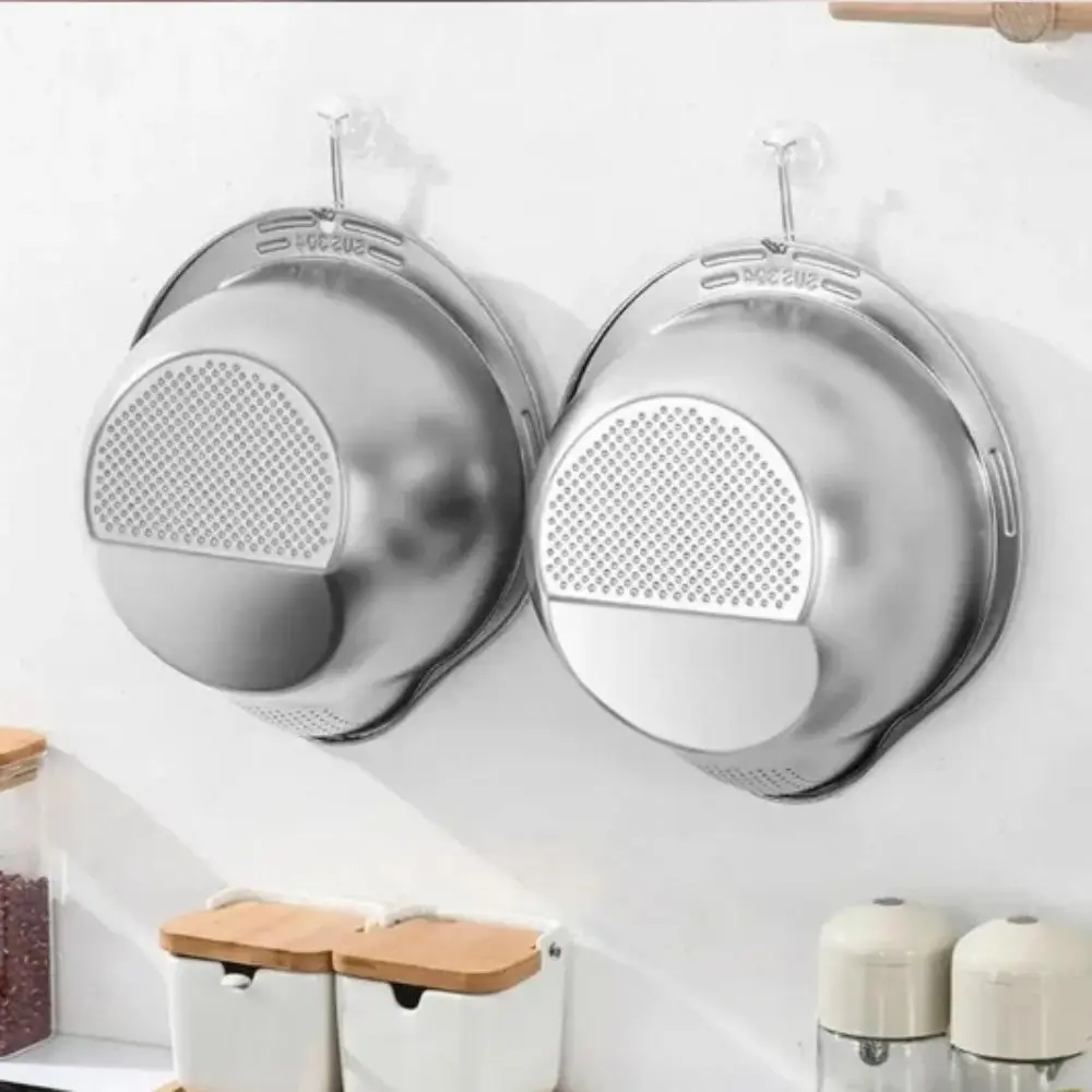 

Stainless Steel Rice Washing Basket Stainless Steel 304 Bowl Shape Vegetable Strainer Large Size Tray Design Kitchen Strainer