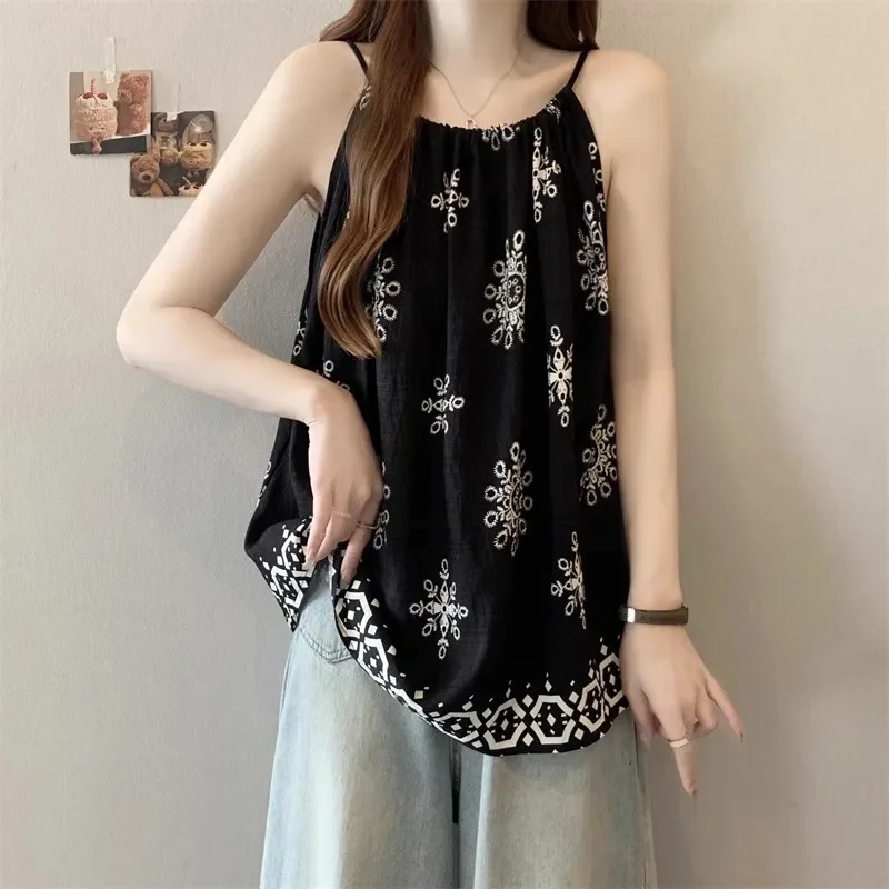 

Новый корейский свободный и простой камзол без рукавов с воротником-халтер в стиле ретро