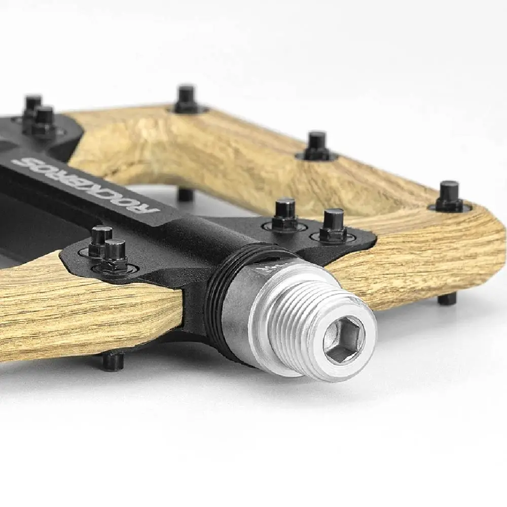 

ROCKBROS педаль для езды на велосипеде из алюминиевого сплава, подшипник для горного и шоссейного велосипеда, универсальный резьбовой порт, ретро велосипедная педаль