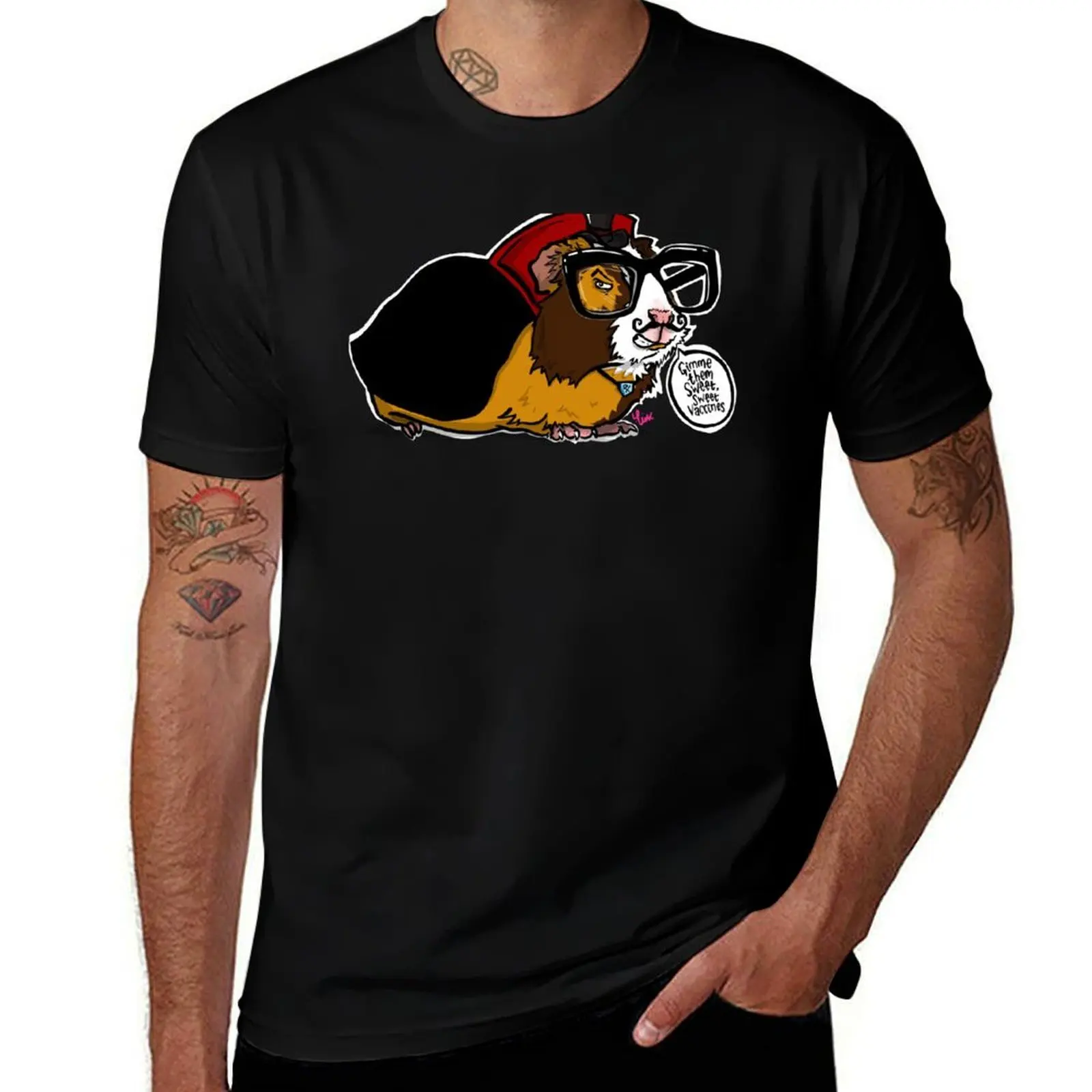 

Evil Guinea Pig (big ol’ glasses version) T-Shirt funny t shirts dark humor t shirts designer T-Shirt