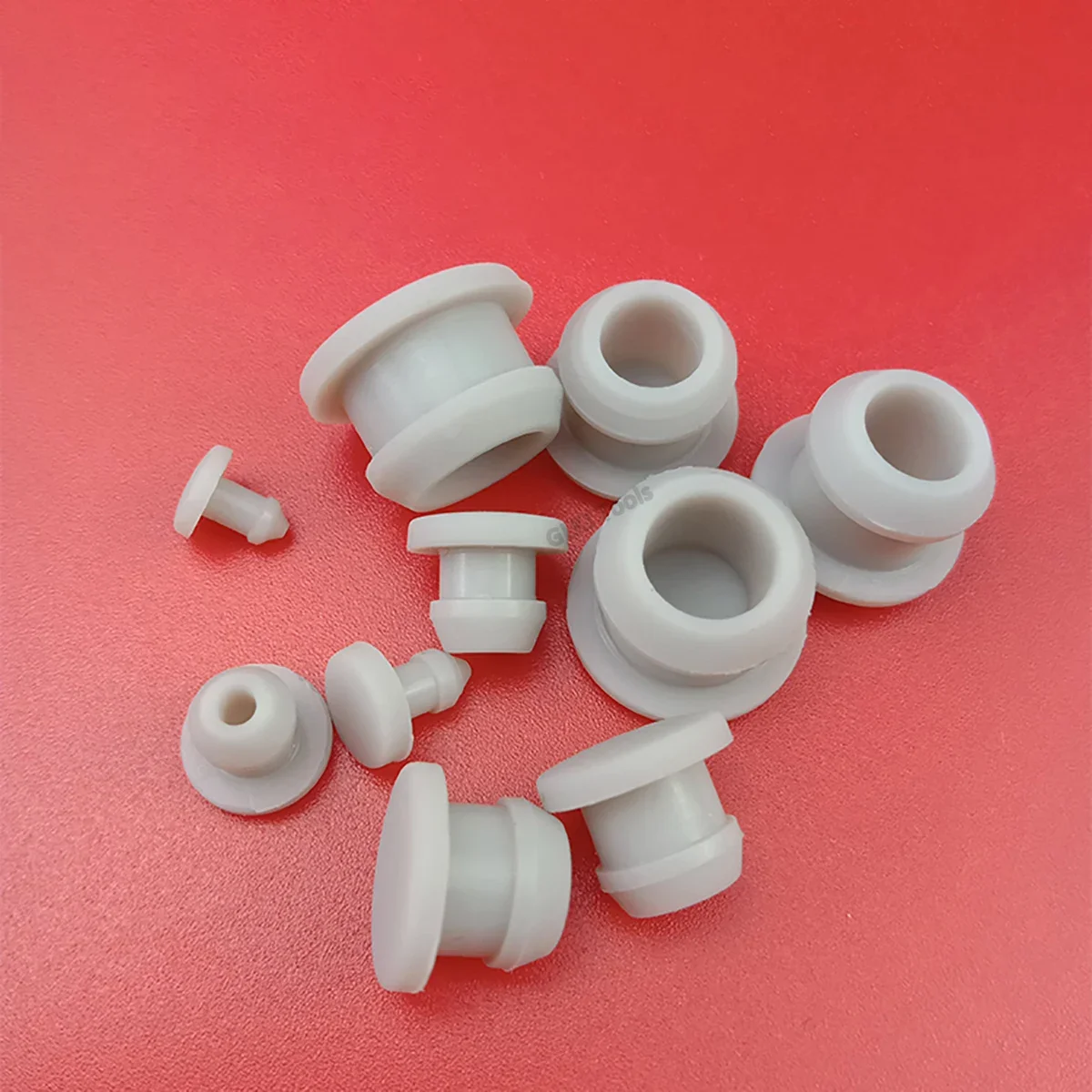 5-50 pezzi 12-27mm nero bianco grigio trasparente tappi per fori in gomma siliconica tipo T tappo coperchio guarnizione a scatto tappo terminale tappo di tenuta