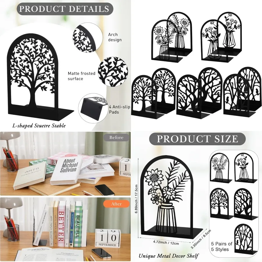 faccito-5-pares-de-sujetalibros-de-metal-negro-para-estantes-tapon-decorativo-antideslizante-para-arbol-y-soporte-para-estante-de-flores-para-modo-de-libros-pesados