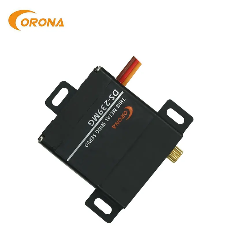 1-4pcs Corona CS239MG/ DS239MG 4.6kg.cm 0.14sec.60° Slim-Wing Analog/ Digital Servo for RC Glider  DS CS-239MG 239 MG