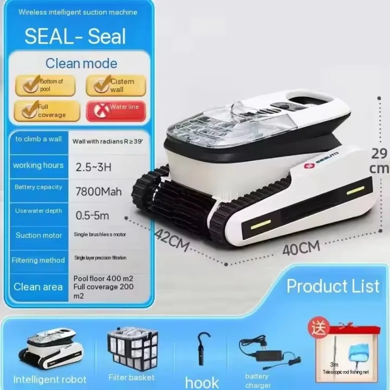 

Hot OEM Swimming Pool Cleaning Robot Automatic Climbing Robot Wall Underwater Robotic Vacuum Cleaner for Pool Piscine Piscina