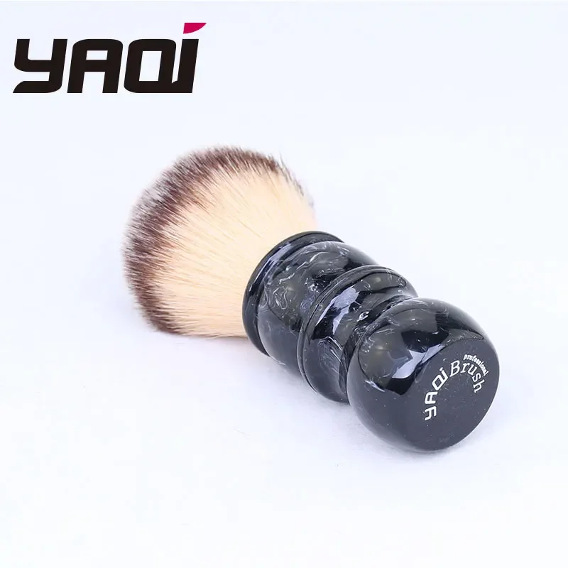 2026 Yaqi 24MM Men's Shaving Brush and Shaving aftershave lotion with Resin Handle And Nylon Bristles Professional Barber Tool