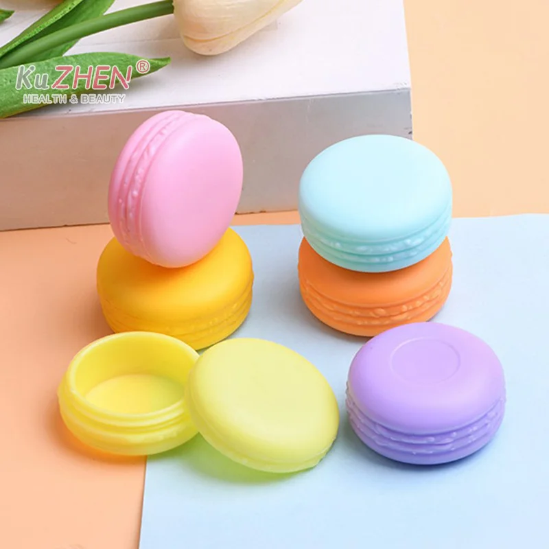 1Pcs 10ML Silicone Travel Portable Lotion Cream Box Bottle Cosmetic Foundation Cream Pill Macaron Storage Box