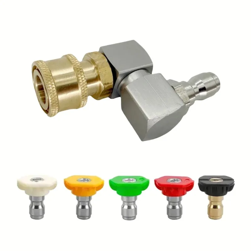 High‑Pressure Washer 360° Swivel Adapter, 1/4