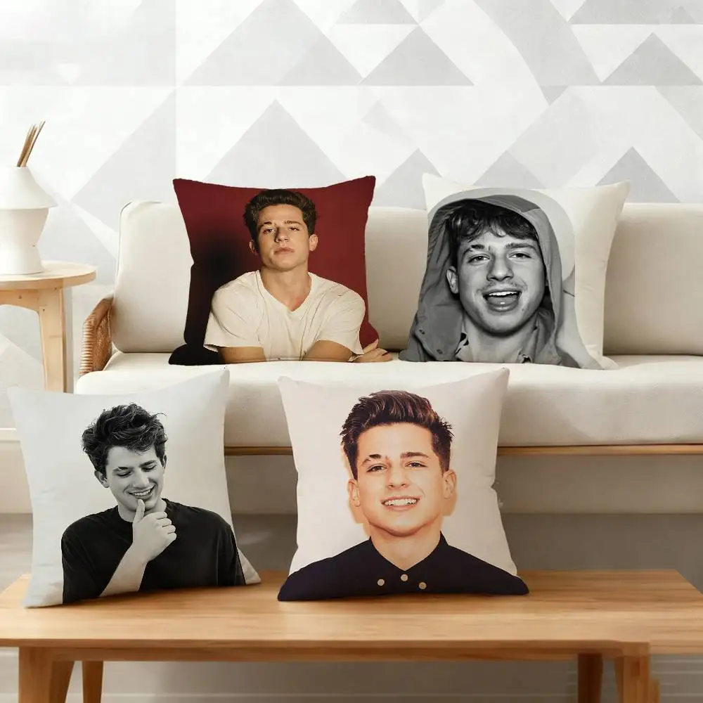 

Singer C-Charlie Puth Pillow Case for Sofa Living Room Home office Decor Protective Cover