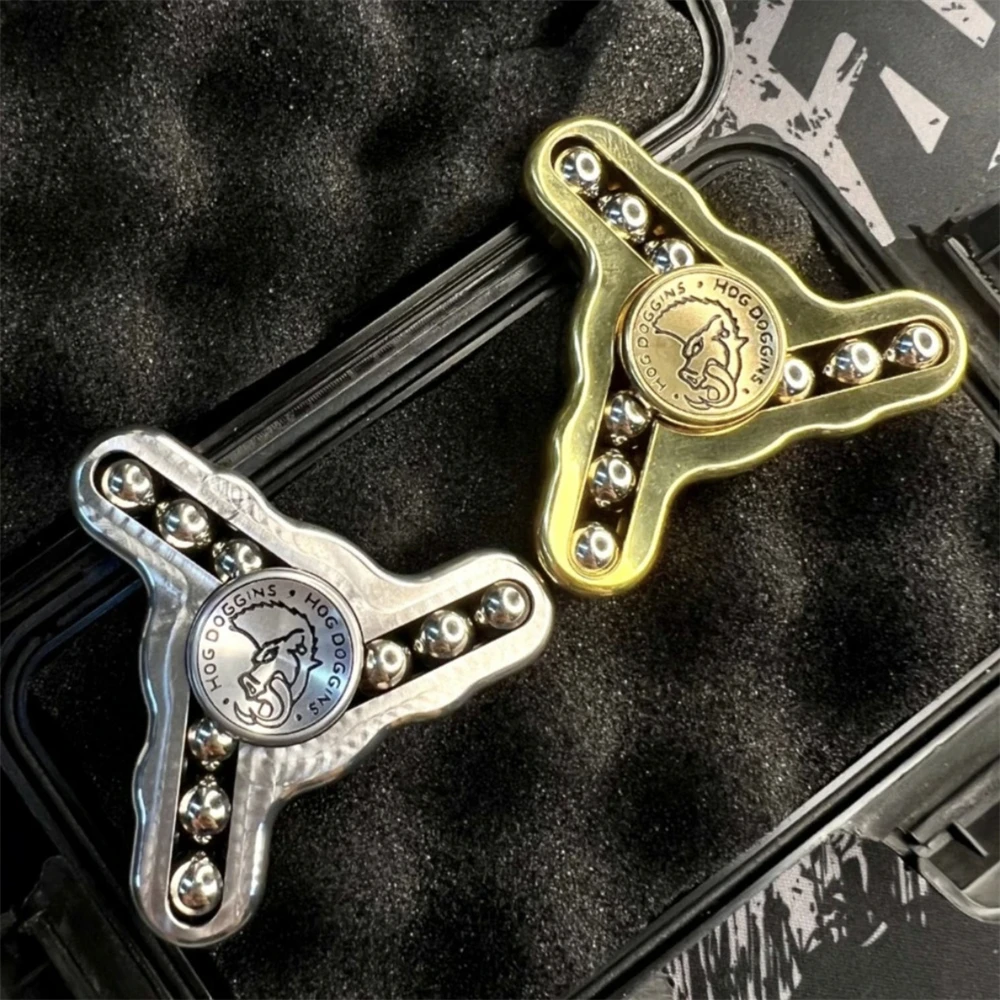Wild Boar Stainless Steel Fidget Spinner EDC Toys Anti Stress Hand Spinner Fidget Slider ADHD Anxiety Relief Sensory Toys